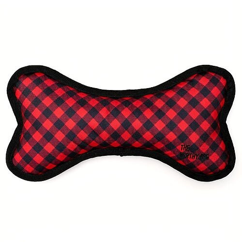 Worthy Dog - Buffalo Plaid Bone